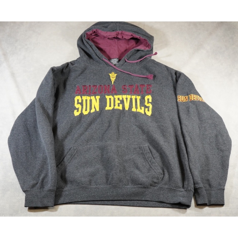 Arizona State Sun Devils Hoodie Sweatshirt Mens XL Gray Colosseum